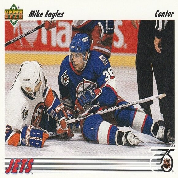 Mike Eagles - Winnipeg Jets NHL Hockey Card Collection - Picture 2 of 3